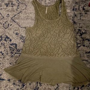 Free People Green Tank